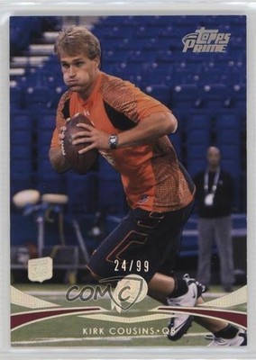 2012 Topps Prime Silver Rainbow 24/99 Kirk Cousins #81 Rookie RC 14zz