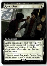 MTG Rent Is Due (Extended Art) Marvel's Spider-Man LP Magic The Gathering