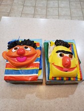 Vintage Halloween Costume Bert &  Ernie Sesame Street 1979 2 Costumes Ben Cooper