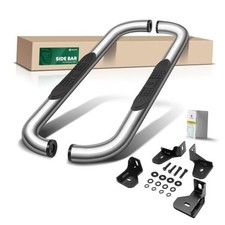 3 Inch Running Boards Fit Chevy Silverado  GMC Regular Cab 3" 90-Degree Bent