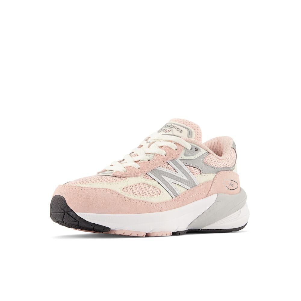 Milky New Balance Kids' 990 V6 Lace-Up Sneaker - Pink Haze/White | eBay