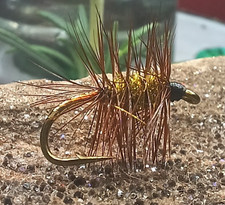 12 Micro Buck Bug Gold Trout Flies - Fishing Flies For Brook Trout Perch Panfish