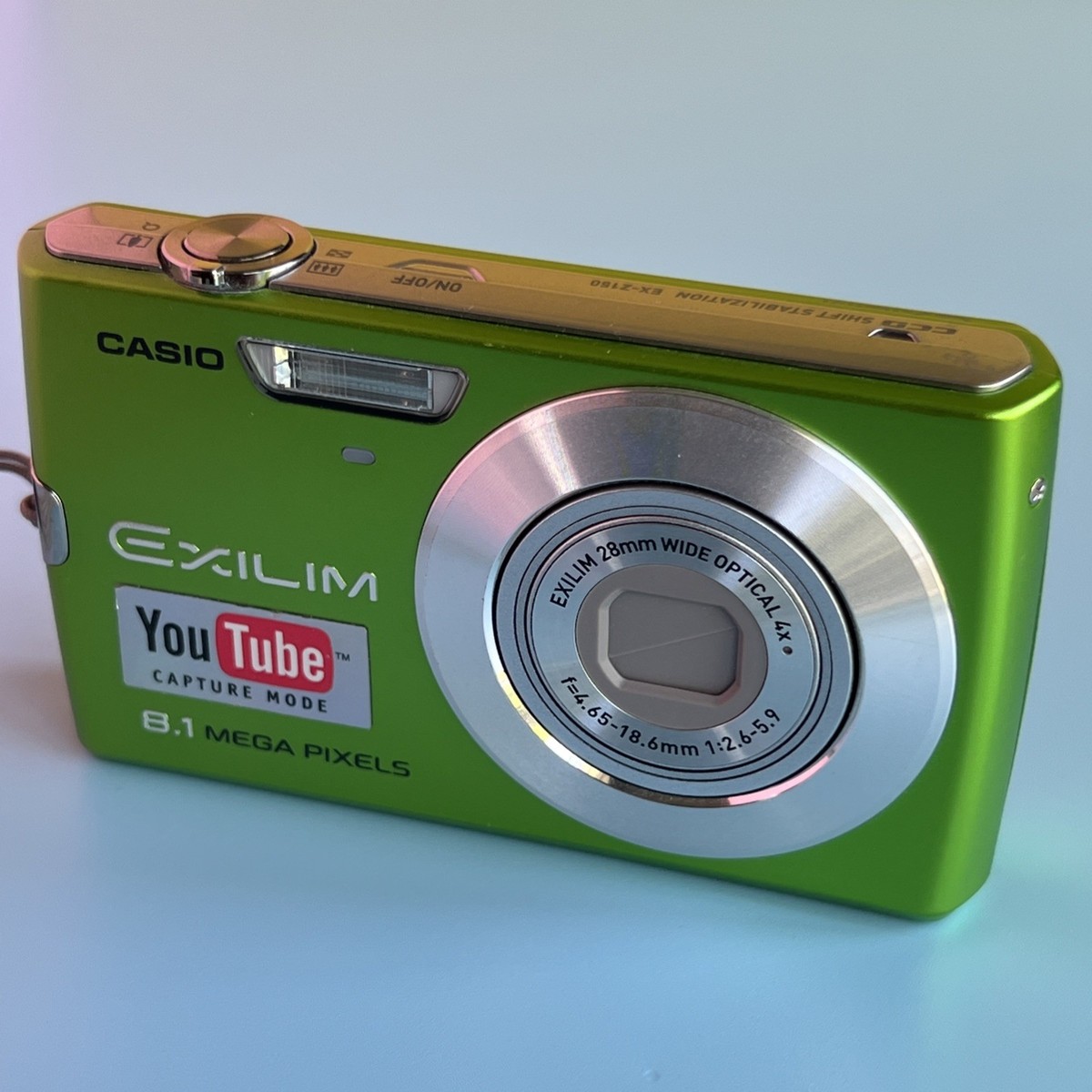 Casio Exilim 8.1MP Digital Camera YouTube Capture Mode - For Parts