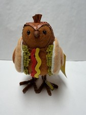 NWT FEATHERLY FRIENDS SUN SQUAD FRANKY HOT DOG OATS BIRD
