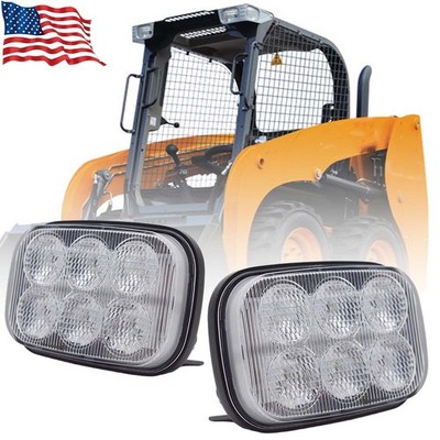 For Case Skid Steer Loader SR130, SR150, SR160, SR175, SR200 LED Work Light 2PCS