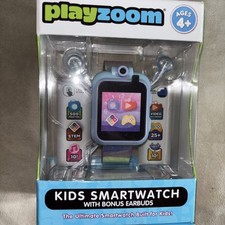 PlayZoom Kids Smartwatch Selfie Camera, Games, Boys/Girls Earbuds Holographic