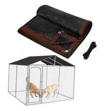 95 High Density Dog Kennel Shade Cover - Anti-Tear Easy Setup Shade 10x10ft
