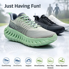 Men Walking Shoes Breathable Sneakers Lightweight Gym Running Casual Mesh Soft