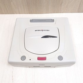 Sega Saturn Japanese White Console with 2 Controllers & 5 Games Gundam 1/2/3 VF2