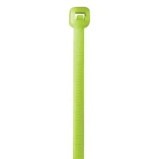 Colored Cable Ties, 50#, 11", Fluorescent Green, 1000/Case