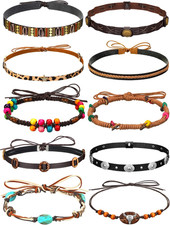 10 Pcs Cowboy Hat Bands Ethnic Western Hat Belts Rural Cowgirl Turquoise Hatband