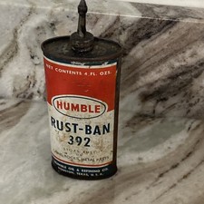Vintage Humble Rust-Ban 392 4-oz Household Oil Tin Can Oiler Lead Spout & Cap