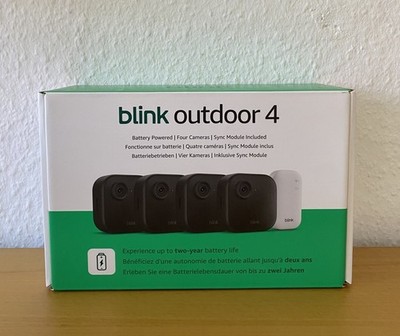 Blink Outdoor Cam 4. Gen (Neueste Version) 4er Set Sicherheitskamera Smart Home