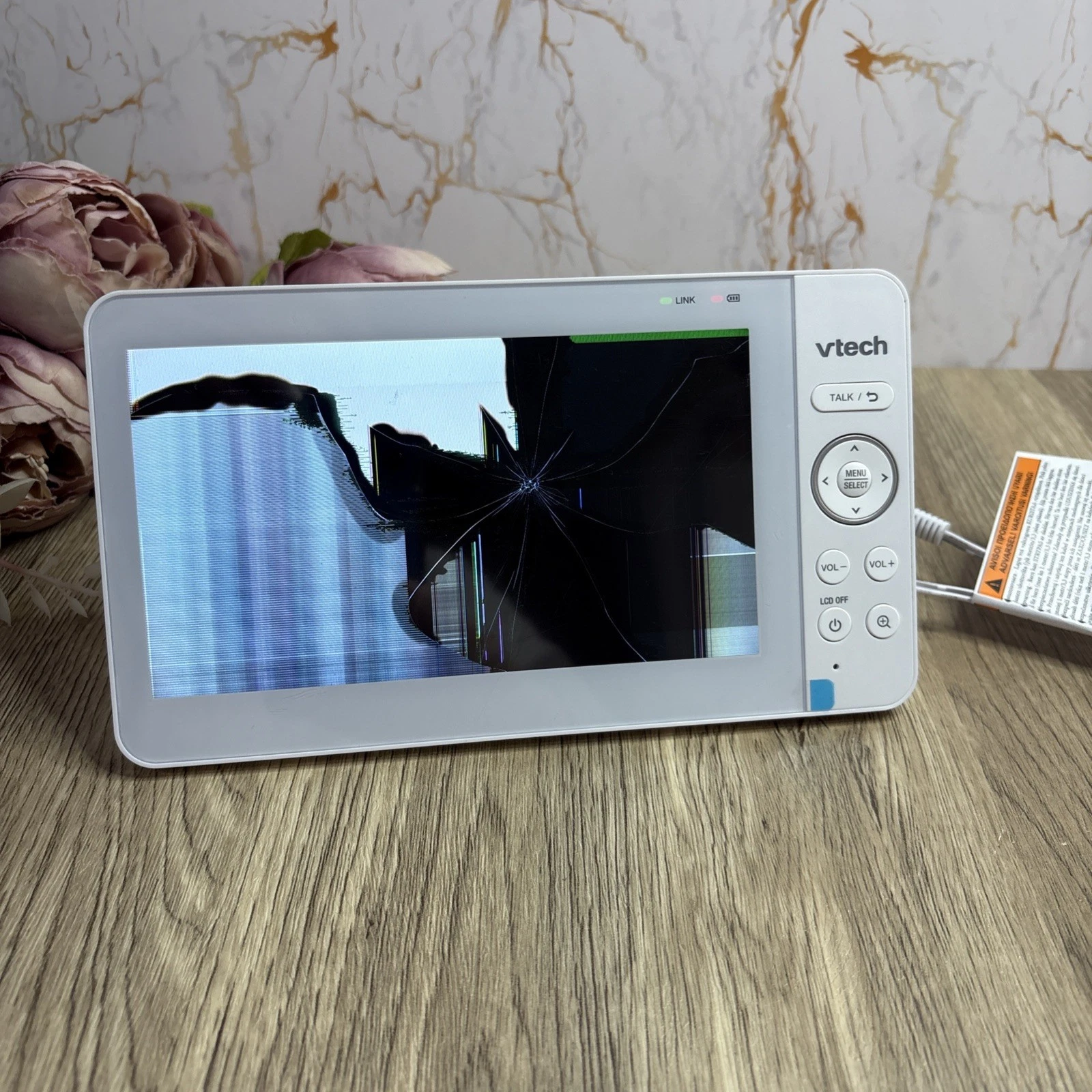 VTech VM7467 7 Inch Video Baby Monitor For Parts