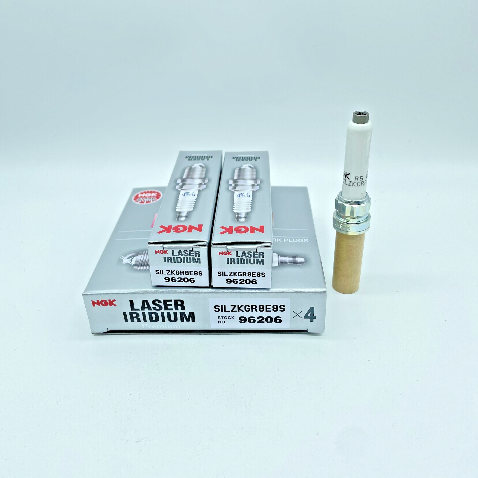 Spark Plug-Laser Iridium High Ignitability NGK 96206 SILZKGR8E8S Set of 6 Pcs