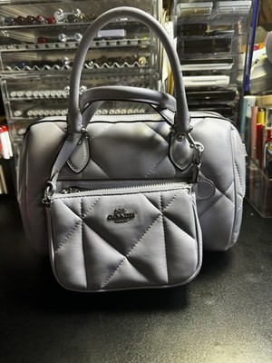 Coach Rowan Satchel with Puffy Diamond Quilting and A Matching Coach Nolita Bag