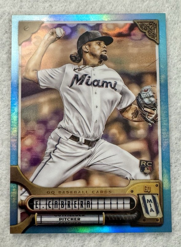 2022 Topps Gypsy Queen Edward Cabrera #152 Chrome Blue Refractor /99 Rookie (RC)