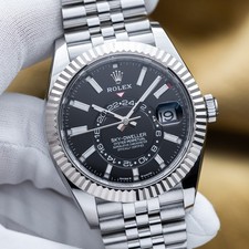 2025 Rolex Sky-Dweller White Gold Steel Black Dial 42mm Jubilee 336934 Full Set 14