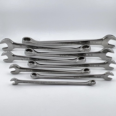 #ad #ad Craftsman Ratcheting Combination Wrench Set 8pc SAE 5 16 3 4 USA Chrome Steel $224.97