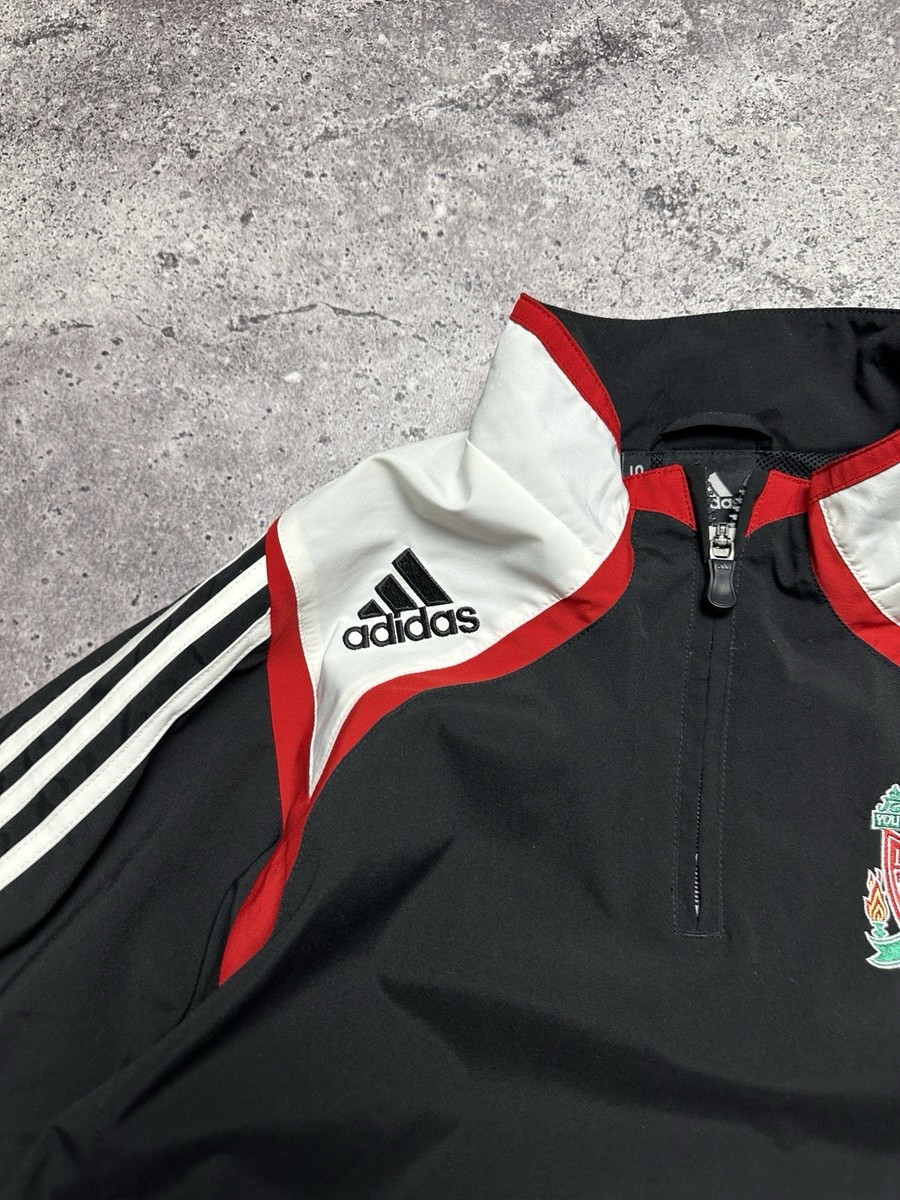 Mens Vintage Liverpool FC Adidas 1/4 Zip Jacket Climaproof