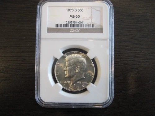 1970D NGC MS65 KENNEDY HALF DOLLAR
