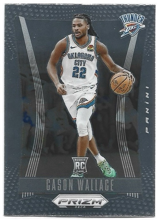 2023-24 Panini Prizm Deca Cason Wallace Rookie RC #146 Oklahoma City Thunder