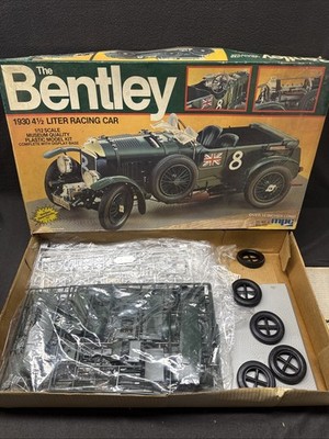 MPC The Bentley 1930 4 1/2 Liter Racing Car 1/12 Opened Sealed Inside Complete