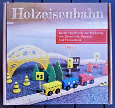 Eisenbahn Echtholz Kinderspielzeug Kinder 60-teilig ab 3 Jahren PlayTive Junior 
