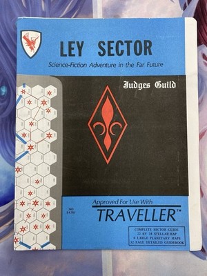 TRAVELLER Judges Guild LEY SECTOR 1980 RPG Manual Vintage