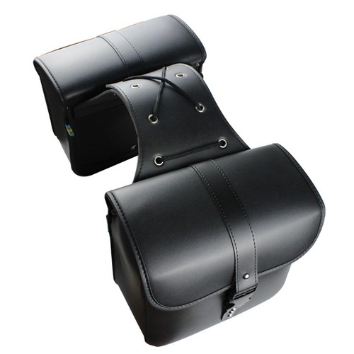 For Harley Honda Yamaha Pair Saddlebags Luggage Tool Bag Saddle Bags Universal - Picture 7 of 10