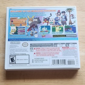 Nintendo Pok&eacute;mon Moon (Nintendo 3DS) w/ Case TESTED