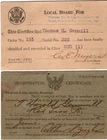 WW1 WWI 1918 US Army Military Registration Cards Thomas H. Gemmill Red Lion PA