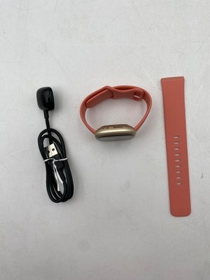 Fitbit Versa Health Fitness Smartwatch Pink Clay/Gold Aluminum PARTS 