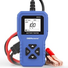 Car Battery Tester 6V 12V 24V Voltage Tester, BR502 120x65x20mm, Blue 