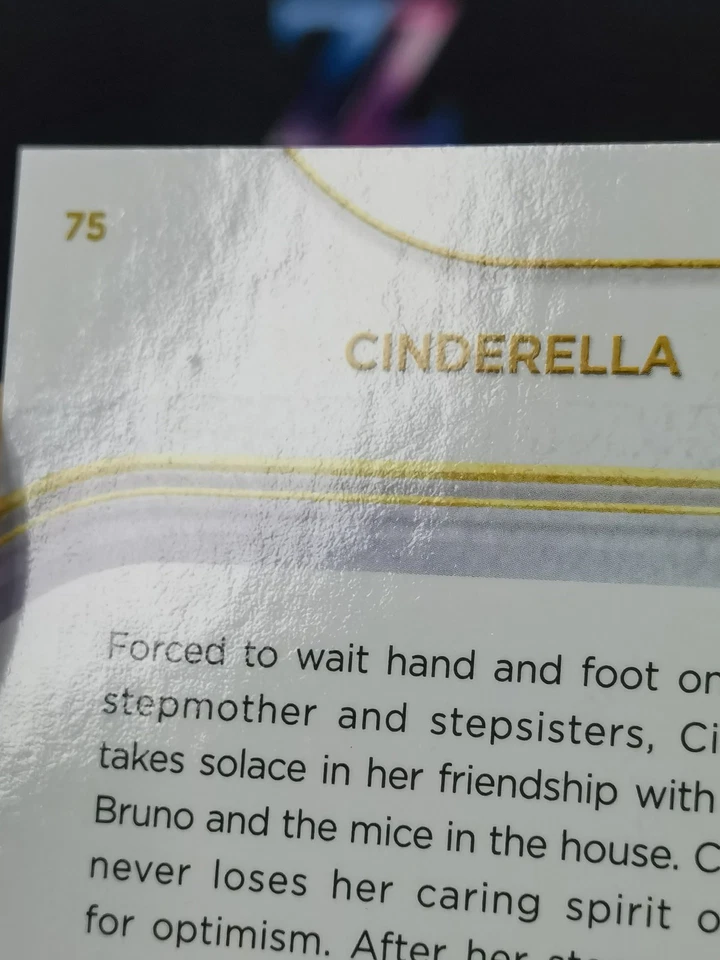 2025 Topps Chrome Disney Teal 122/299 Cinderella #75 - Image 3 of 3