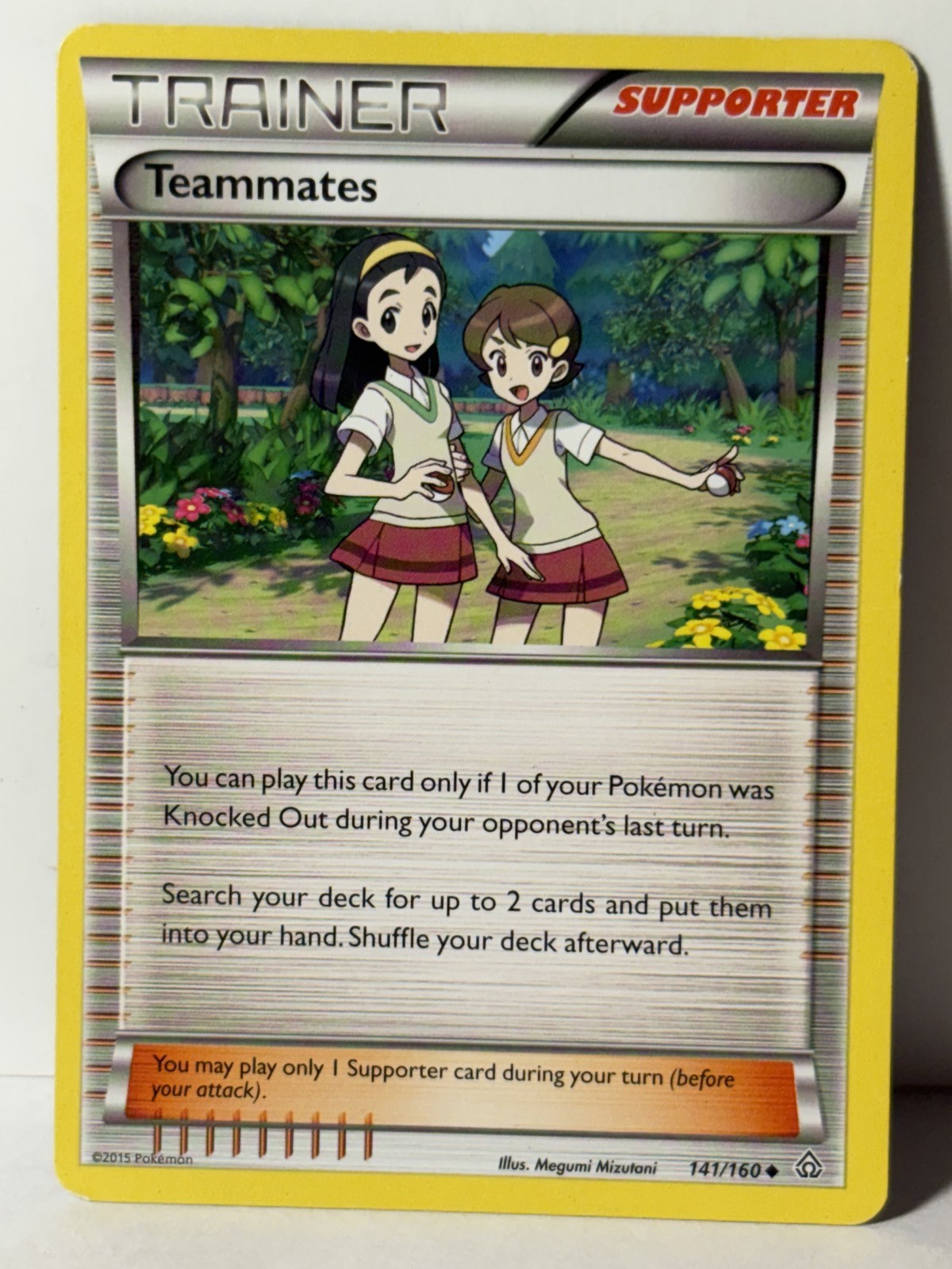 Teammates 141/160 XY Primal Clash LP Pokemon Fast Shipping