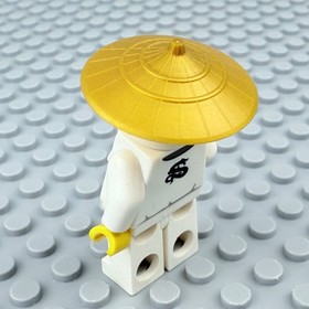 LEGO Sensei Wu Minifigure Ninjago Pearl Gold Hat njo0064 9450 70505