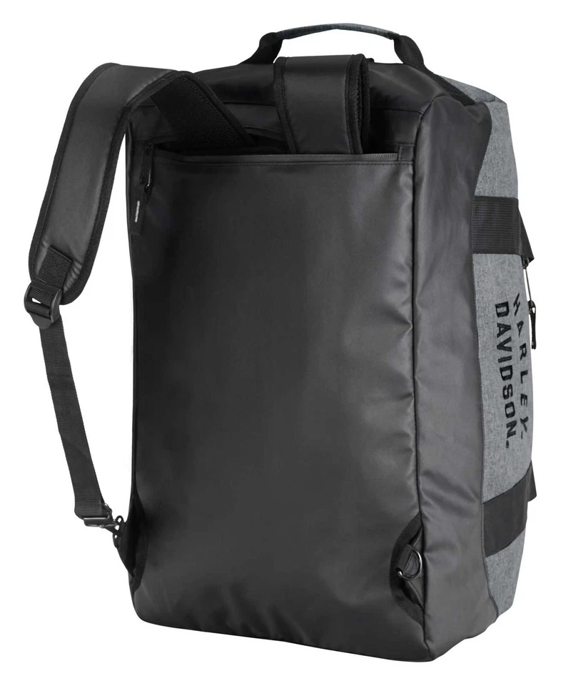 Bolsa/mochila Harley-Davidson Rugged Twill 21" conversível - cinza urze - Imagem 4 de 4
