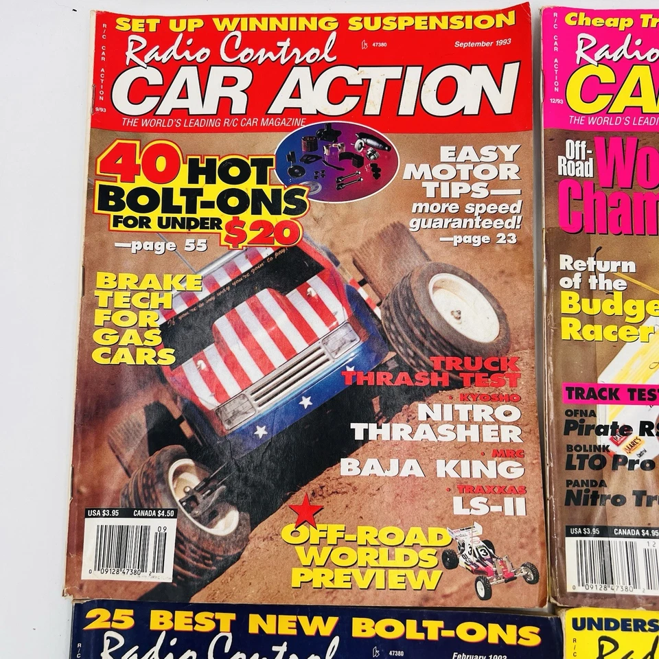 Vintage Radio Control Car Action Magazine Lot 1988 & 1993 - Image 3 of 4