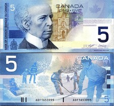 Canada 5 Dollars Bank of Canada 2006 Pick# 101a UNC