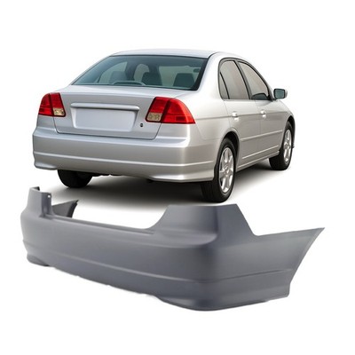 Rear Bumper Cover For 2004-2005 Honda Civic Primed 04715S5AA91ZZ