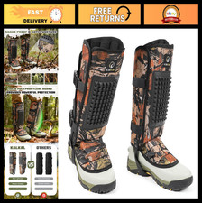 Kalkal Snake Gaiters, 1200D Waterproof Snake Chaps Snake Gaiters for Men Women,