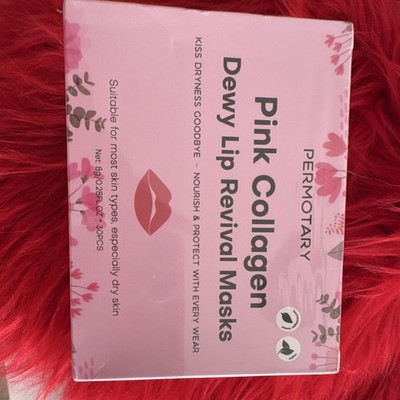 PERMOTARY Pink Collagen Dewy Hydrating Nourishing Lip Masks 30pcs