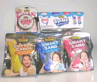 ZURU OOSH Putty, Slime, Cotton Candy, & Smart Sand ~ Party LOT of 5  