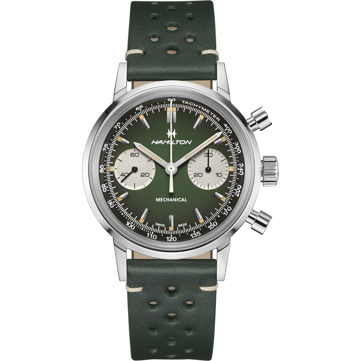 Hamilton American Classic Intra-Matic Chrono H Green Dial Men's
