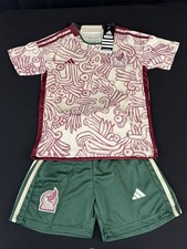 Youth Mexico 22/24 Away Jersey And Shorts Kit Set Size 20 NWT