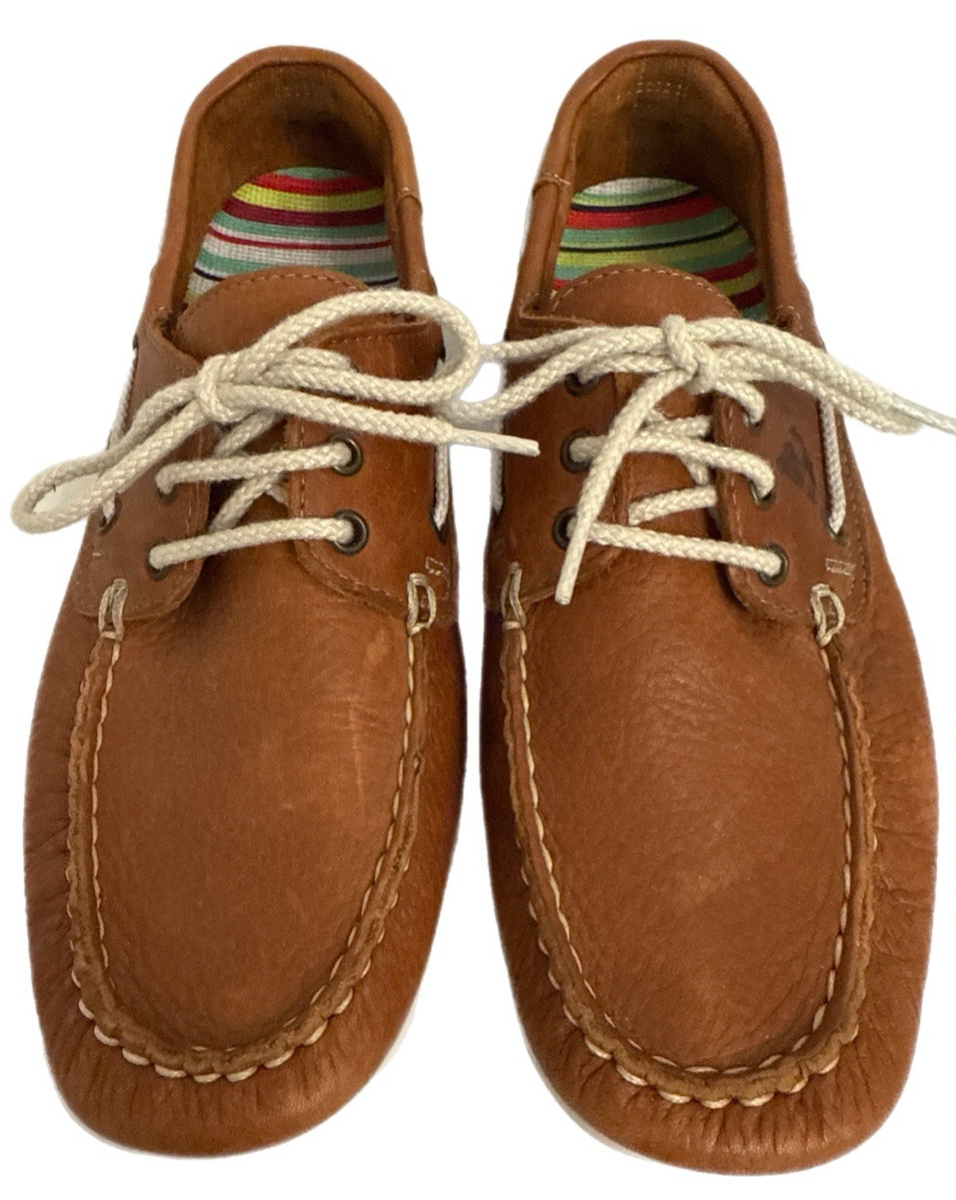 SAS Women's Boat Shoes Size M Catalina Lace Tie Deck Sandstone