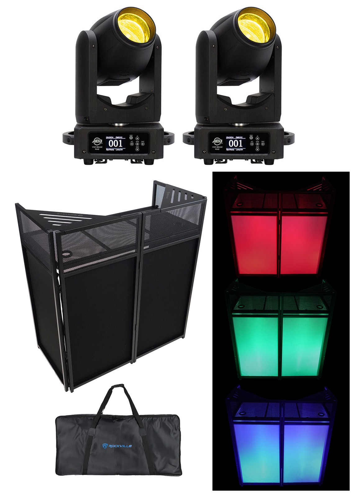 2 Американский диджей ADJ Vizi Beam RX2 С беспроводными движущимися головными фонарями DMX Гобо Фасад 344490₽