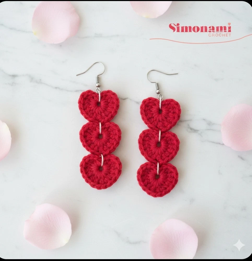 Orecchini cuore rosso - Gioielli - Orecchini - di Fata Blu | su