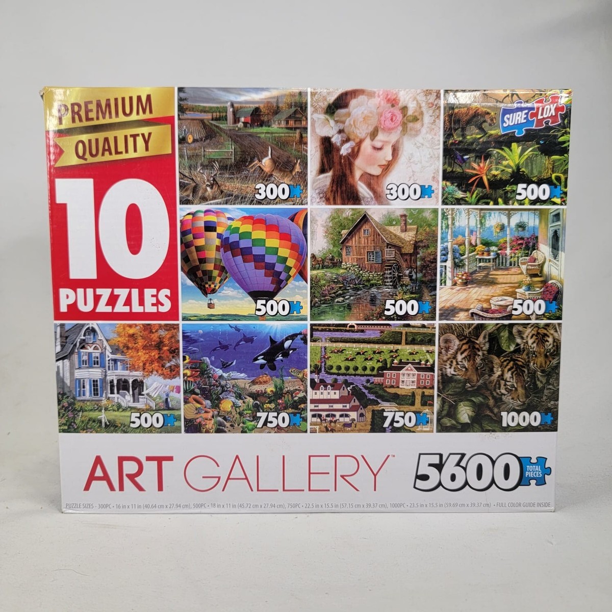 Art 10 Gallery 10 Deluxe Jigsaw Puzzles 5600 Pieces Box (4 Still